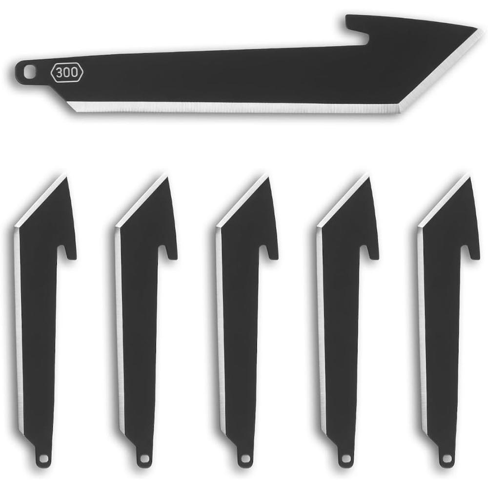Outdoor Edge 3" Tanto Blade Pack Black 6/ct