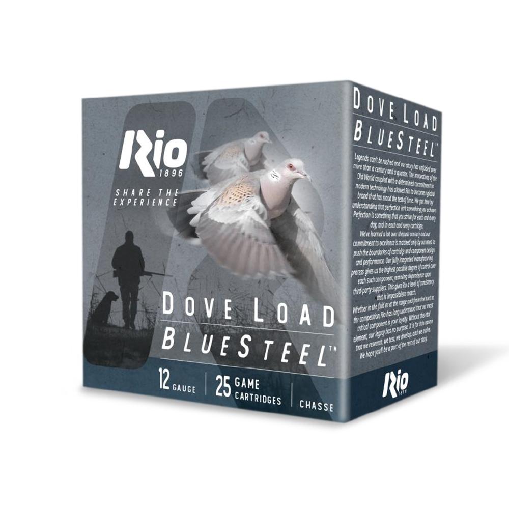 Rio Bluesteel Dove Load Shotshells 12 ga 2.75" 7/8oz #7 1350 fps 25/ct