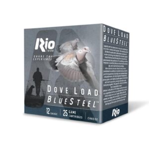 Rio Bluesteel Dove Load Shotshells 12 ga 2.75" 1oz #6 1350 fps 25/ct