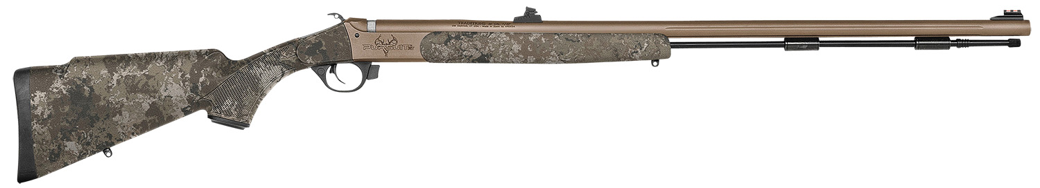 Traditions R748804425WA Pursuit XT Northwest Magnum 50 Cal Musket Ignition 26", Burnt Bronze Barrel/Rec, Veil Wideland Synthetic Furniture, Fiber Optic Iron Sights