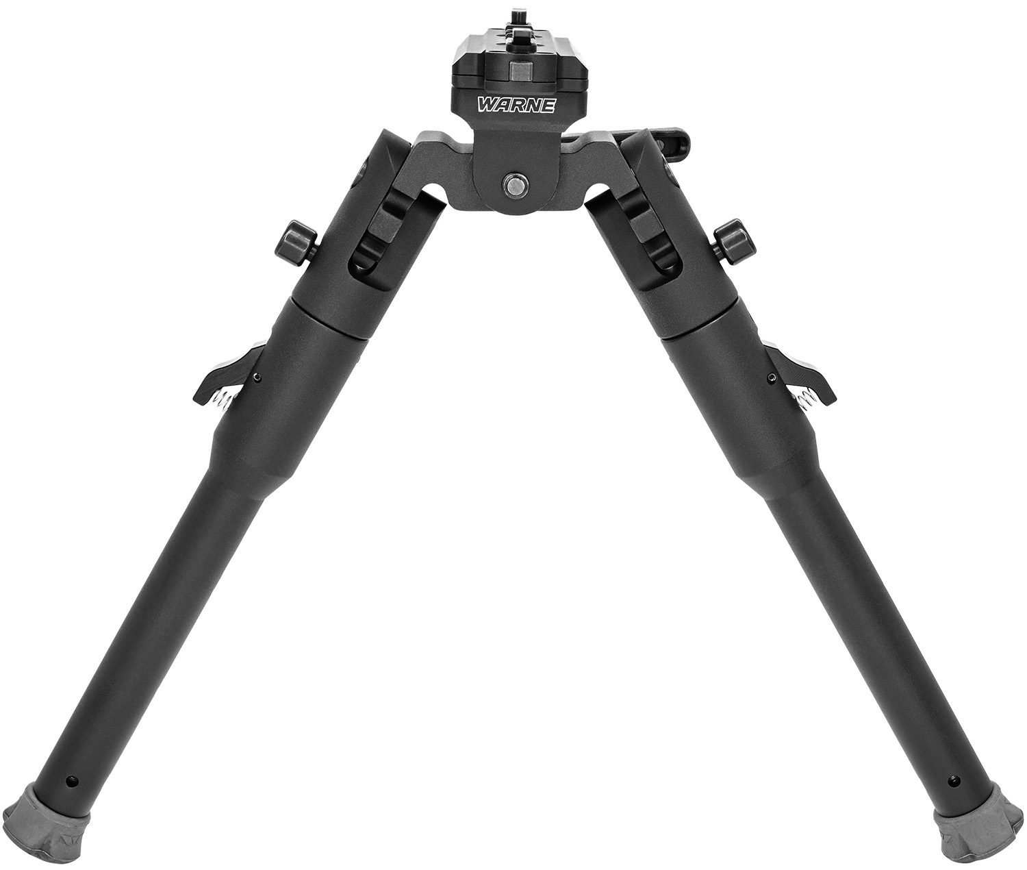Warne 7914M Skyline Lite Bipod Folding Black Aluminum/Steel
