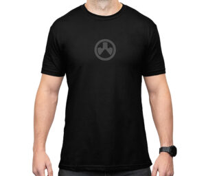 Magpul MAG1115-001-L Icon Logo  Black Cotton/Polyester Short Sleeve Large