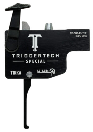 TriggerTech TILSBB13TNF Diamond  Black Flat Lever Fits Tikka Left Hand