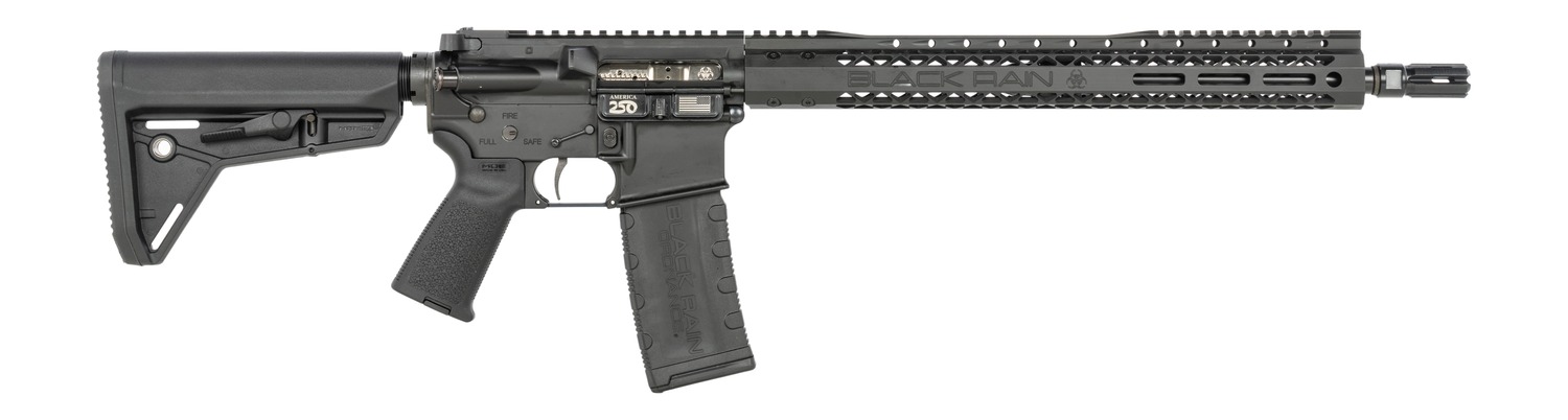 Black Rain Ordnance SSPABLK SSP 5.56 NATO 30+1 16" Black Nitride Threaded Barrel, Black Armor Cerakote Aluminum Receiver w/Picatinny Rail, Magpul MOE SL Black Polymer Stock, Black Magpul Grip