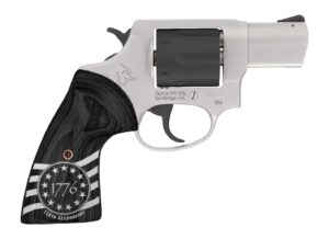Taurus 2-85635-US3 856 1776 Small 38 Special +P 6 Shot 3" Stainless Steel Barrel, Black Stainless Steel Cylinder, Stainless Steel Frame, Custom Altamont Grip, Transfer Bar Safety