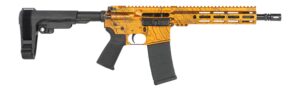 Shark Coast Tactical SCC07329TOPOR-P Topography  5.56 NATO 30+1 10.50" Black Nitride Threaded Barrel, Aluminum Receiver w/Picatinny Rail, M-LOK Handguard, Polymer SB Tactical SBA3 Brace, Polymer Grip