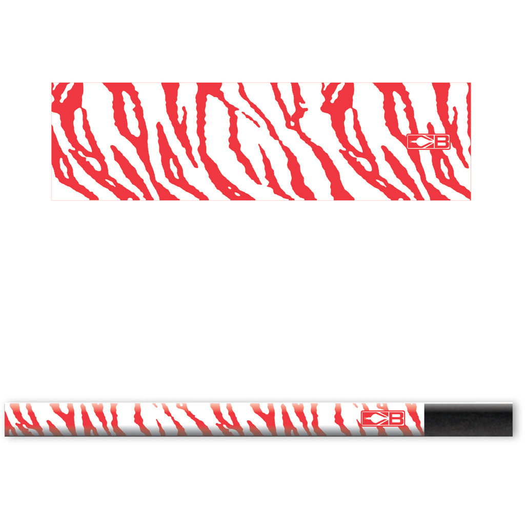 Bohning Blazer Arrow Wraps White/Red Tiger 4 in. 13 pk.