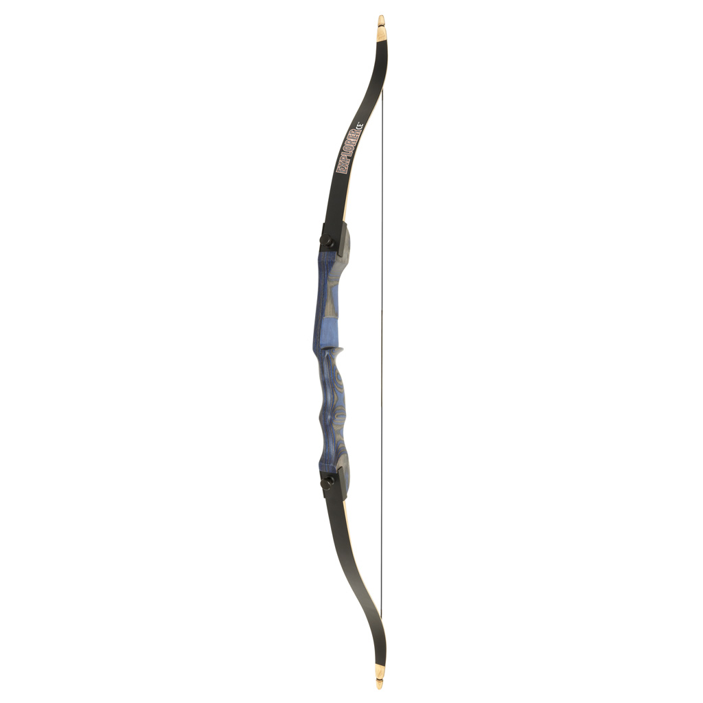 October Mountain Explorer CE Recurve Bow Blue 54 in. 28 lbs. LH