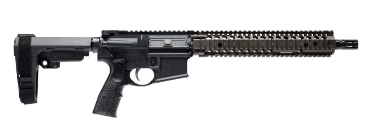 GL/SSC Pstl 5.56 12.5"TB RIS II SBA3 FDE/Bl NoMag