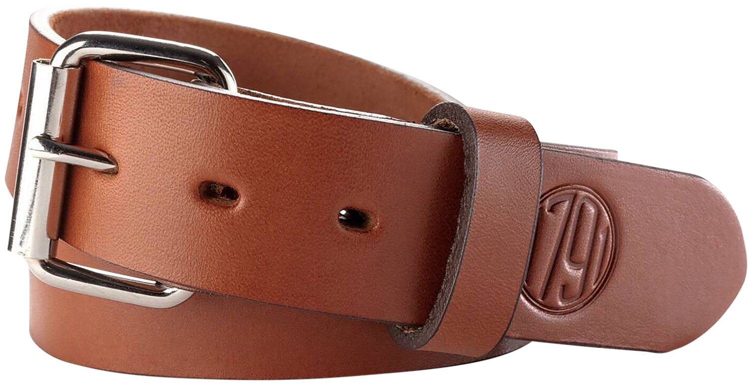 1791 Gunleather BLT013236CBRA 01 Gun Belt Classic Brown Leather 32/36 1.50" Wide Buckle Closure