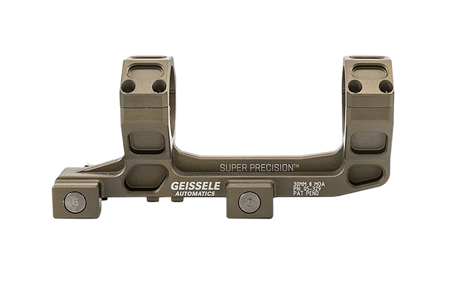 Geissele Automatics Super Precision Scope Mount (Vortex 1-6) Scope Mount/Ring Combo Desert Dirt Color Anodized