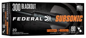 Federal F300BMSR3 Fusion  300Blackout 190gr Bonded Soft Point 20 Per Box/10 Case