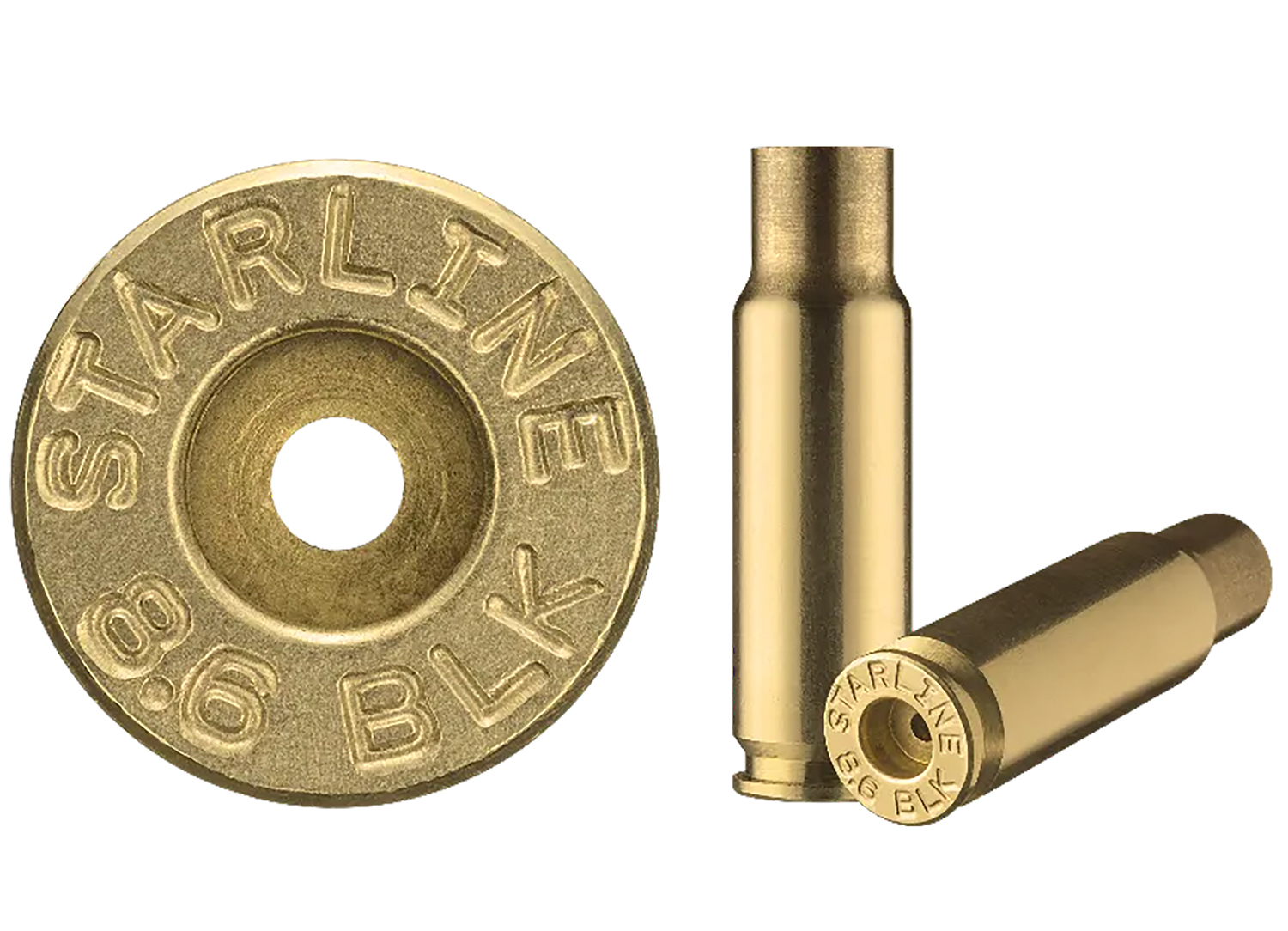 HSM 8.6BLKEUP-50 Unprimed Cases 8.6 Blackout Rifle Brass