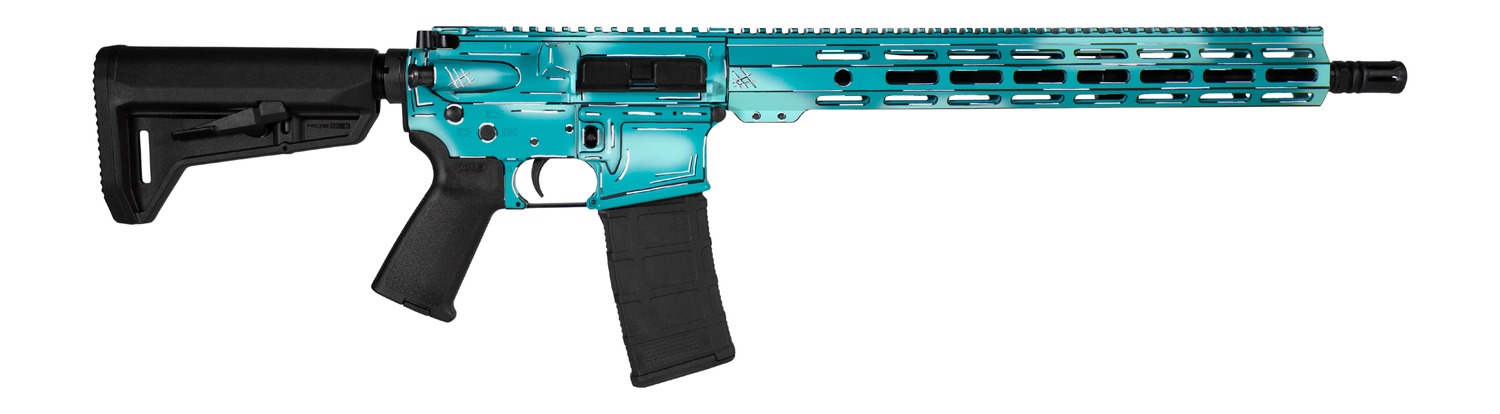 Shark Coast Tactical SCC101969ABRZCC Anime-15 *CA Compliant 5.56 NATO 10+1 16" Black Melonite Threaded Barrel, Aluminum Receiver w/Picatinny Rail, M-LOK Handguard, Magpul MOE SL Black Polymer Stock, M