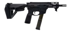 Freedom Ordance FX9P4E-BLK FX9P Elite 9mm Luger 4" Black Nitride Threaded Barrel, Black Anodized Aluminum Receiver w/Picatinny Rail, M-LOK Handguard, Black Polymer SB Tactical SBA5 Brace, Black Polyme