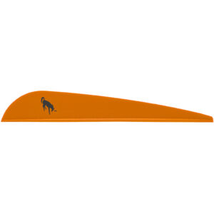 Bohning Bronco Vanes Neon Orange 4 in. 100 pk.