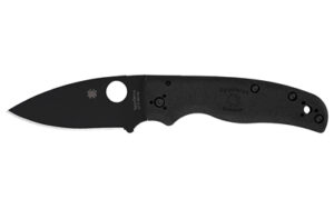 SPYDERCO SHAMAN LW 3.58" BLK PLAIN
