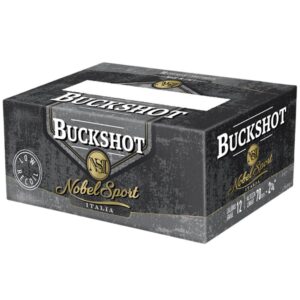 Noble Sport Buckshot Law Enforcement Shotshells 12ga 2-3/4" 9 pellet 1200 fps #00 250/ct (25-10/ct)