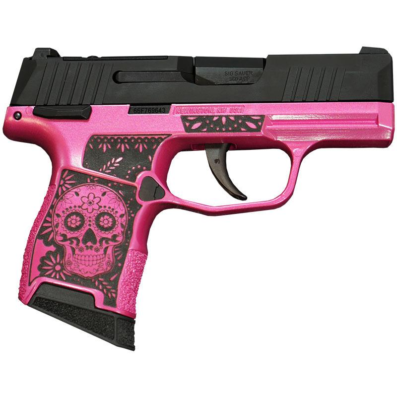 https3A2F2Fmedia.chattanoogashooting.com2Fimages2Fproduct2FXI640164SKP2Fsig-p365-380-bss-ms-nitron-pistol-sugar-skull-medusa-pink-XI640164SKP_right.jpg